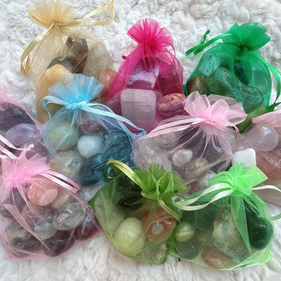 1/2 lb Discounted Imperfect Misfit Crystal Tumbles Bag - Picture 1 of 5